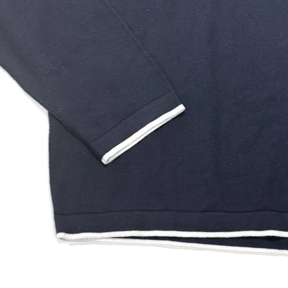 Armani Exchange AX Sweeater Mens Large Big Logo Blue NWT Crewneck Pullover - Picture 4 of 9